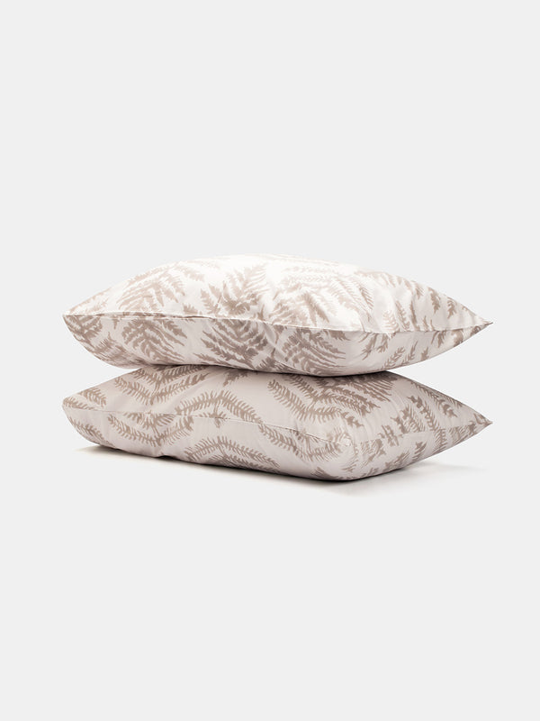 Fern Pillowcase Pair in Dove