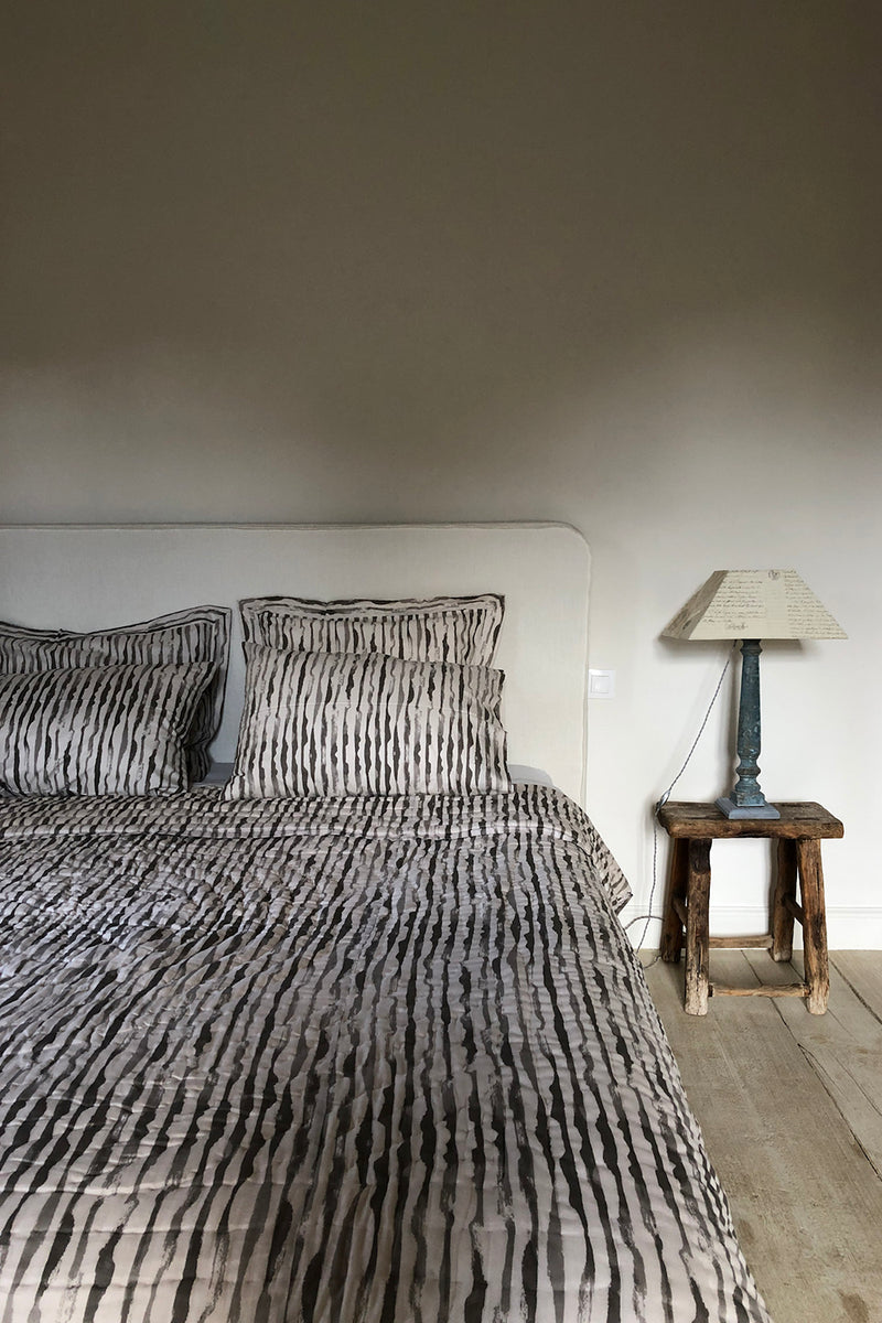 Cotton Hand-Stitched Quilt in Alder