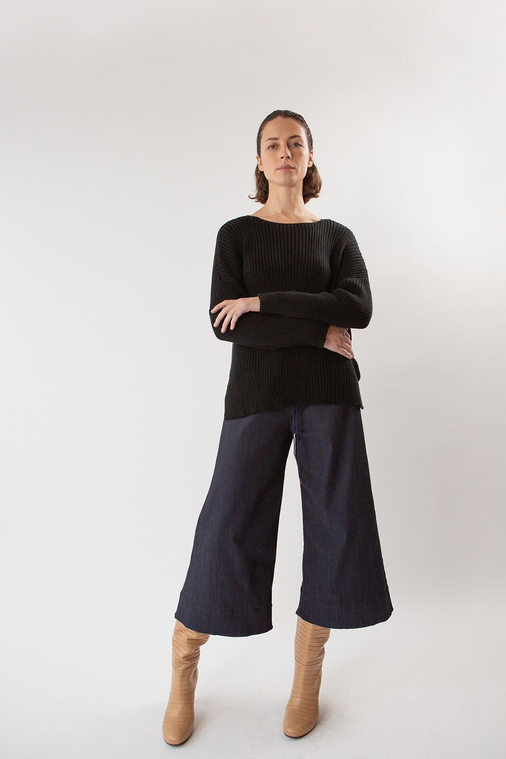 Ramona Denim Pant In Dark Indigo