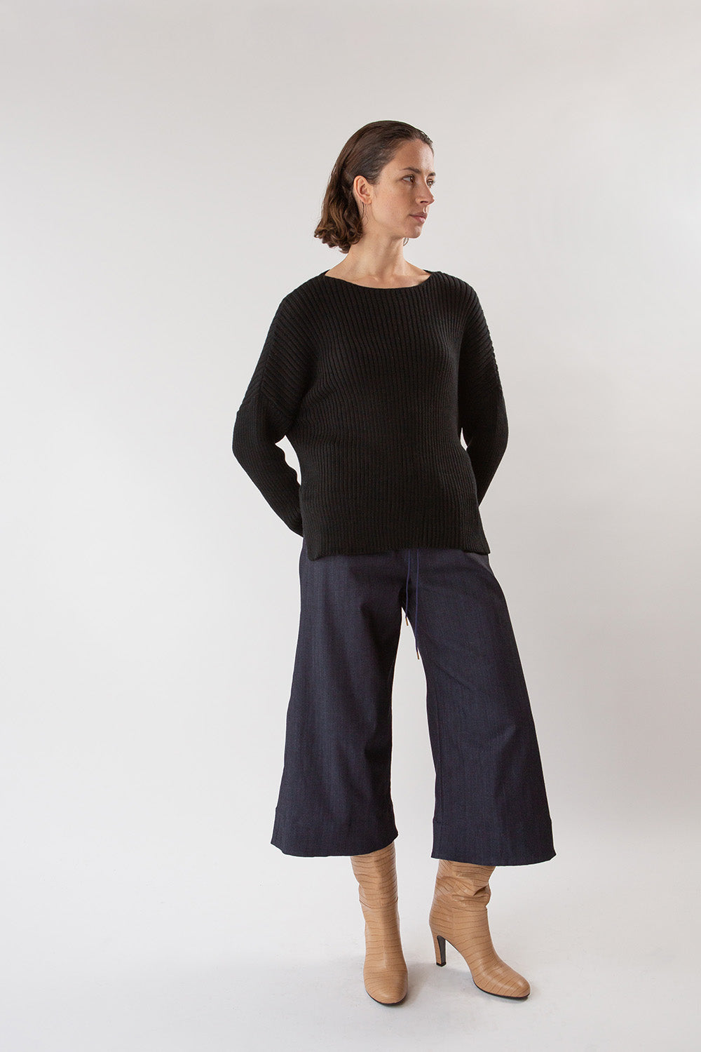 Ramona Denim Pant In Dark Indigo