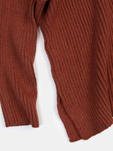 Pima Cotton Ribbed Pullover in Madrone