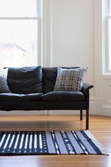 Panja Spire Rug in Black and Natural