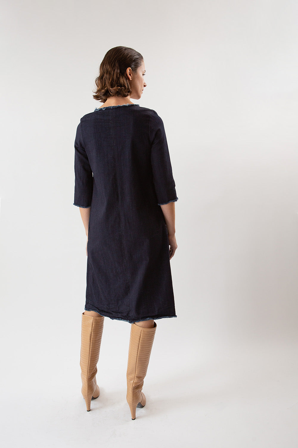 signature denim dress CS Signature Denim Dress Chedly Sisters