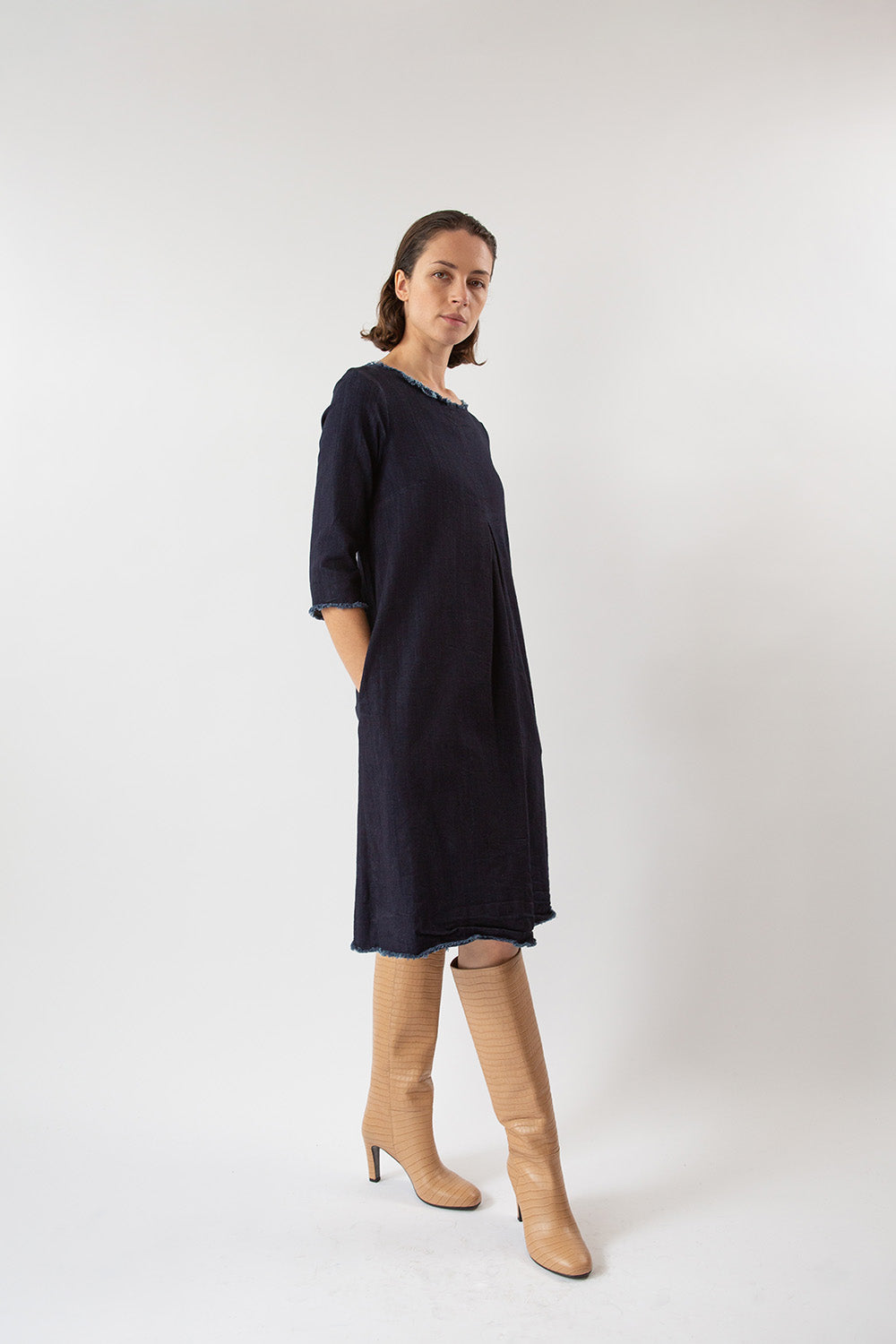 Signature Rye Dress In Denim