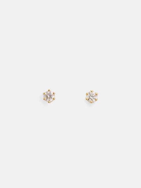 Satomi Kawakita Baby White Diamond Studs