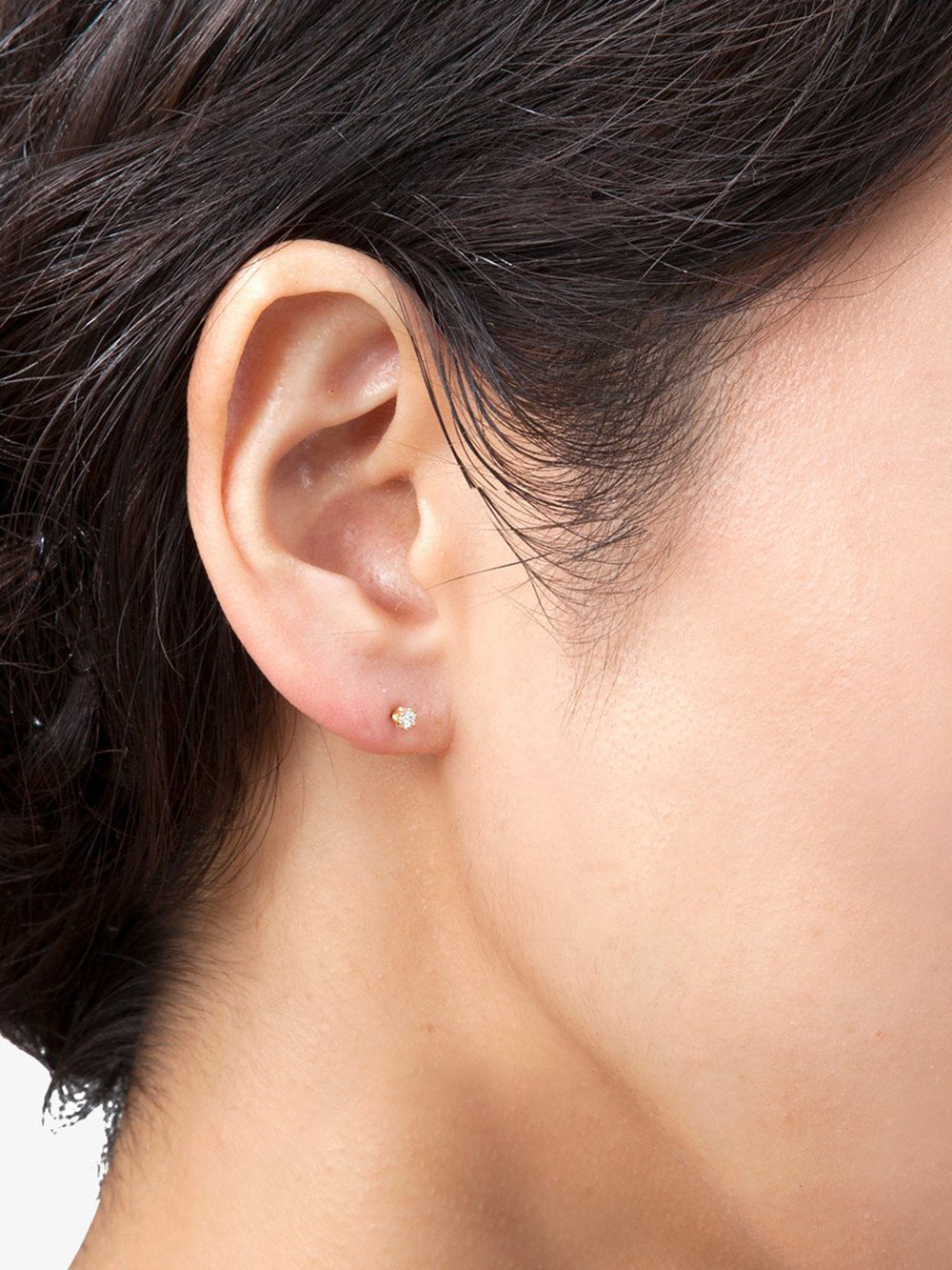 Satomi Kawakita Baby White Diamond Studs