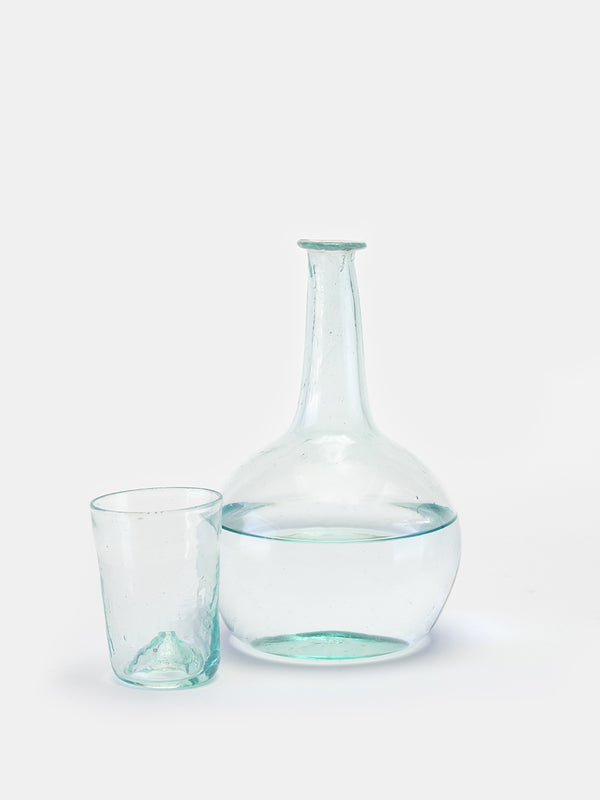 Handblown Glass Carafe and Glass Set