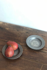 Pair of Antique Pewter Saucers