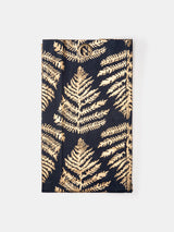 Fern Shower Curtain in Navy/Gold