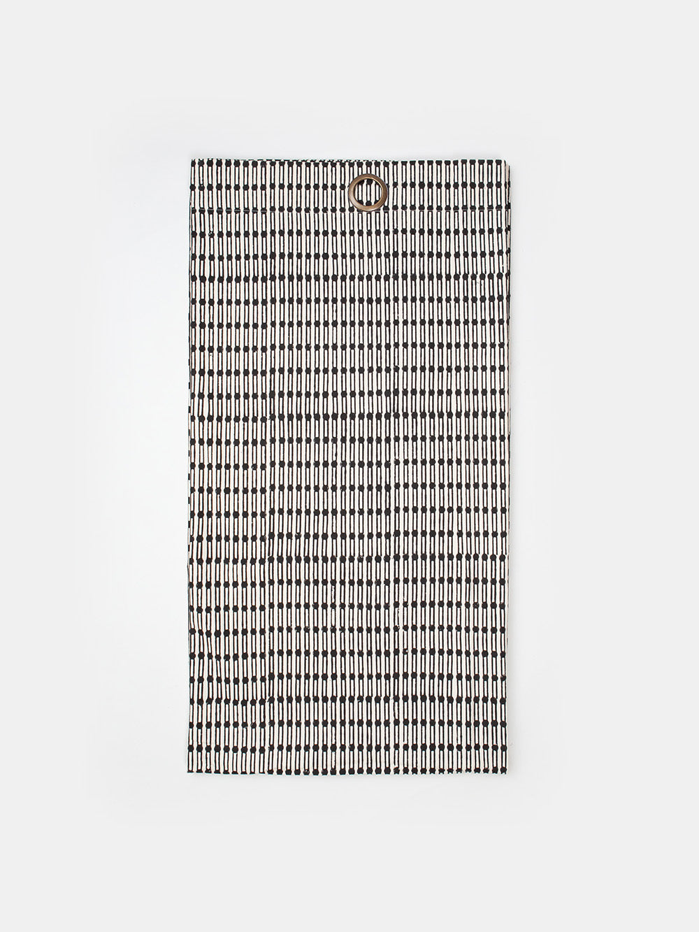 Cotton Shower Curtain in Natural and Black Jacobsen