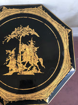 Gilded Lacquer Folding Side Table
