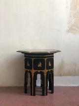 Gilded Lacquer Folding Side Table