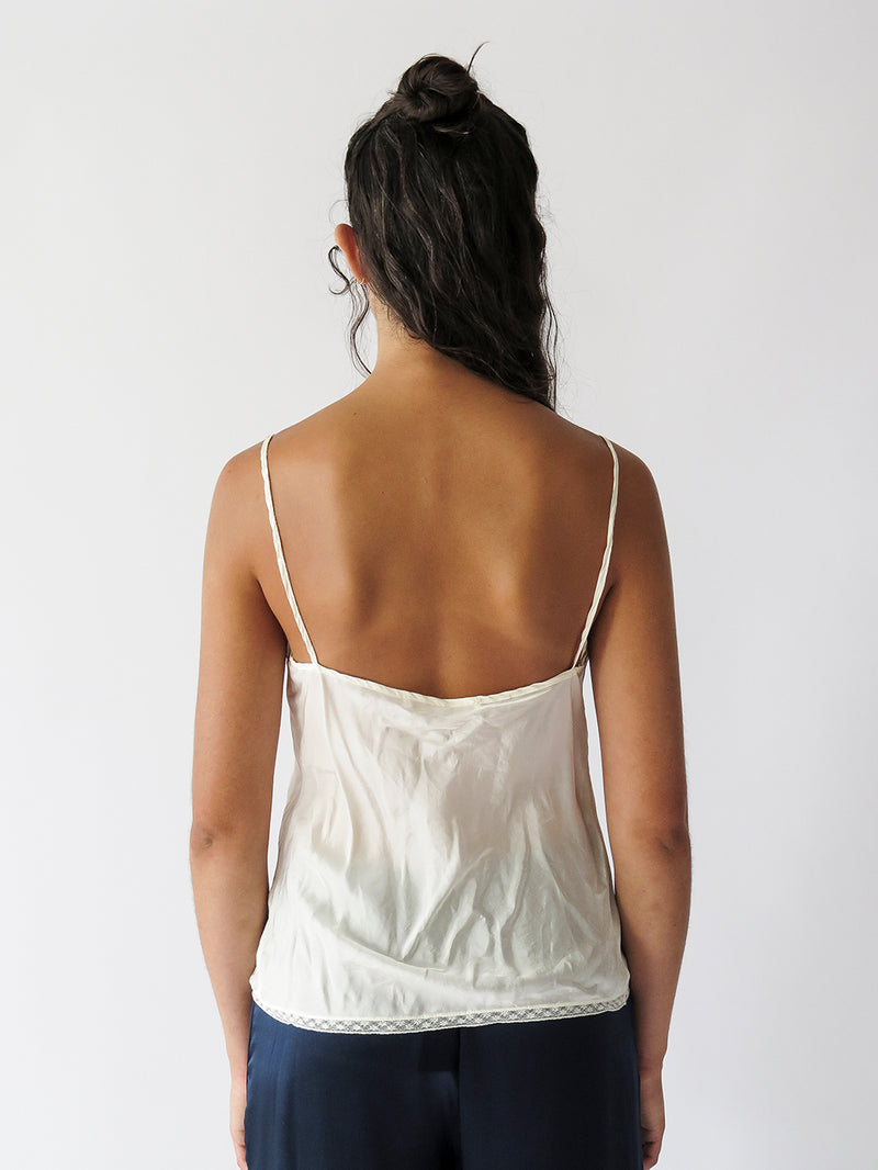 Simone Silk Camisole in Ivory