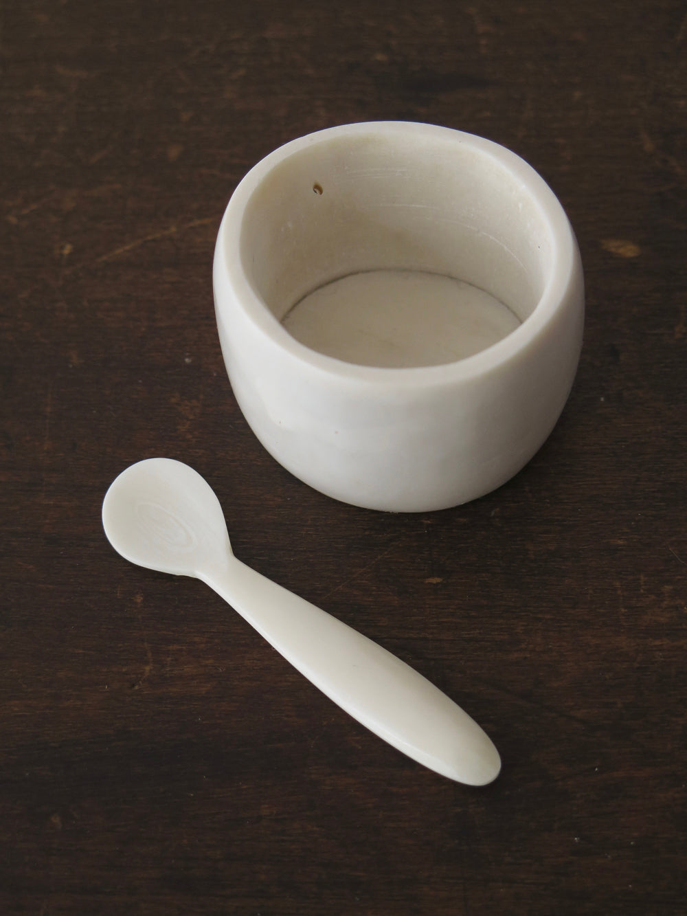 Bone Salt Cellar & Spoon