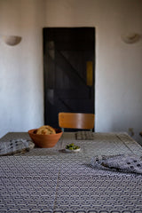 1965 Tablecloth in Natural/Black/Navy