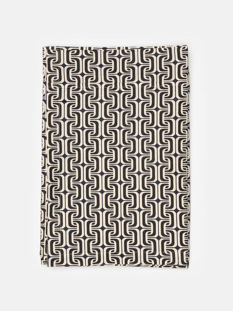 1965 Tablecloth in Natural/Black/Navy