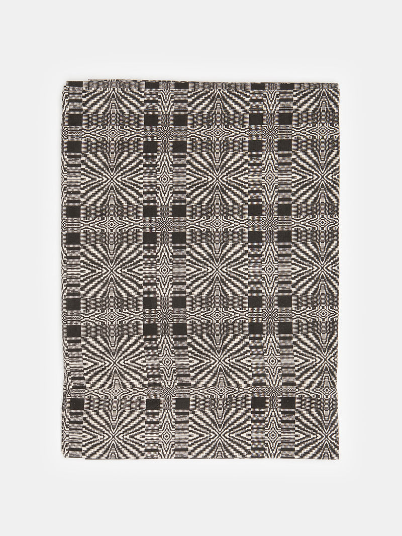 Edgar Allan Poe Tablecloth in Natural/Black