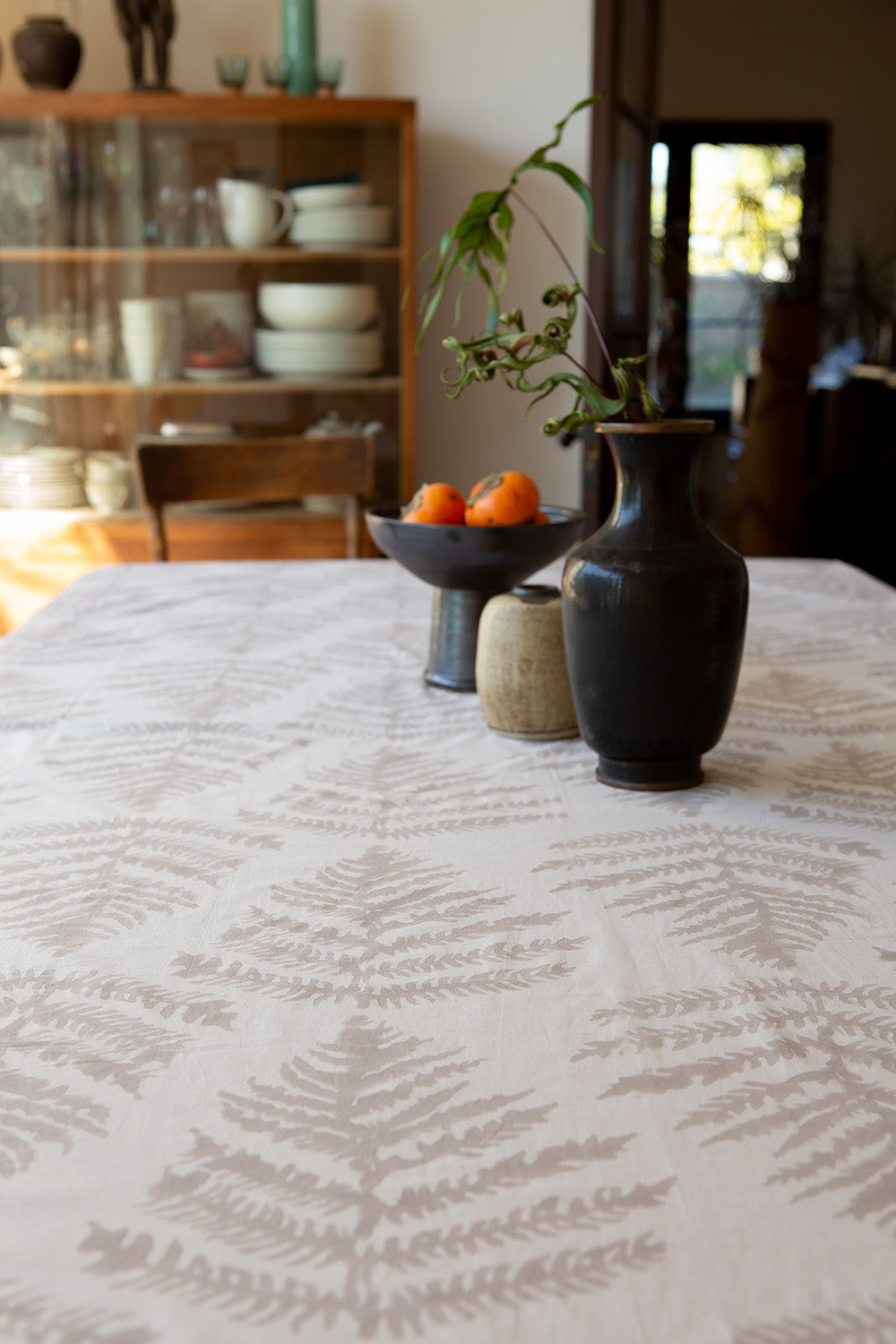 Fern Tablecloth in Dove