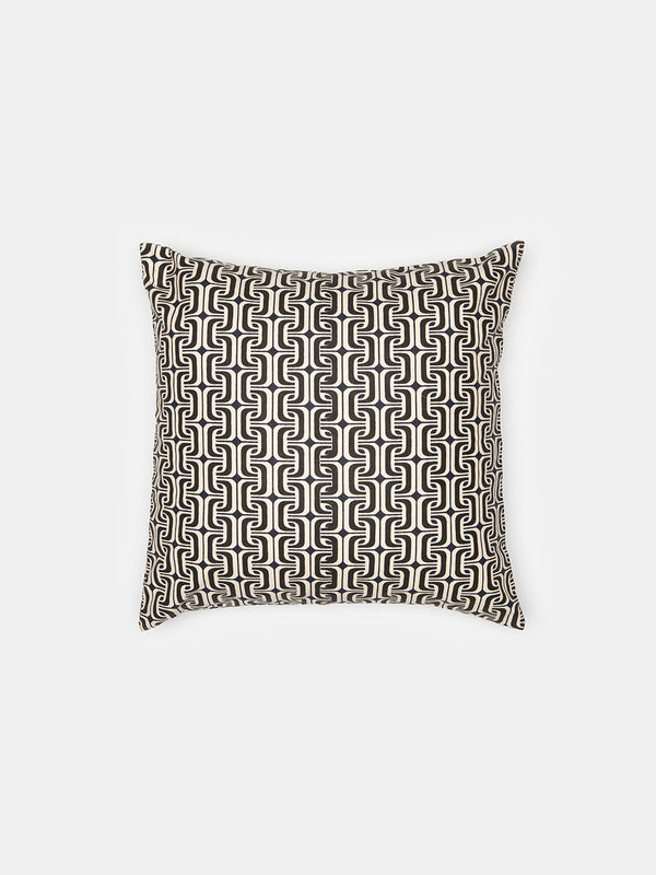 1965 Throw Pillow in Natural/Black/Navy