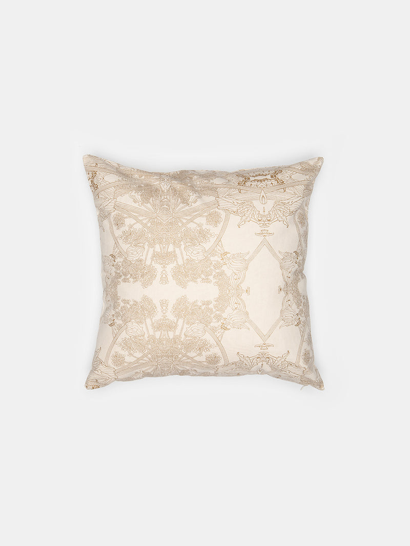 Botanicus Throw Pillow in Natural/Gold
