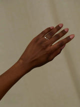 WWAKE Organic Triangle Brilliant Cut Diamond Ring