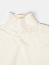 Pima Cotton Turtleneck in Natural