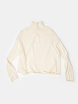 Pima Cotton Turtleneck in Natural