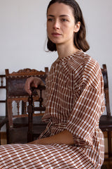 Tynan Silk Crêpe De Chine Dress in Sienna Jacobsen