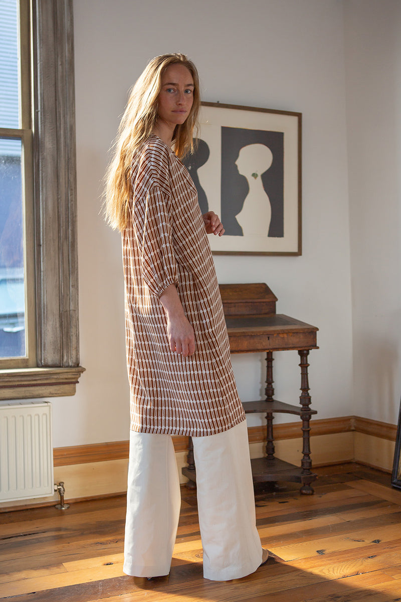 Tynan Silk Crêpe De Chine Dress in Sienna Jacobsen