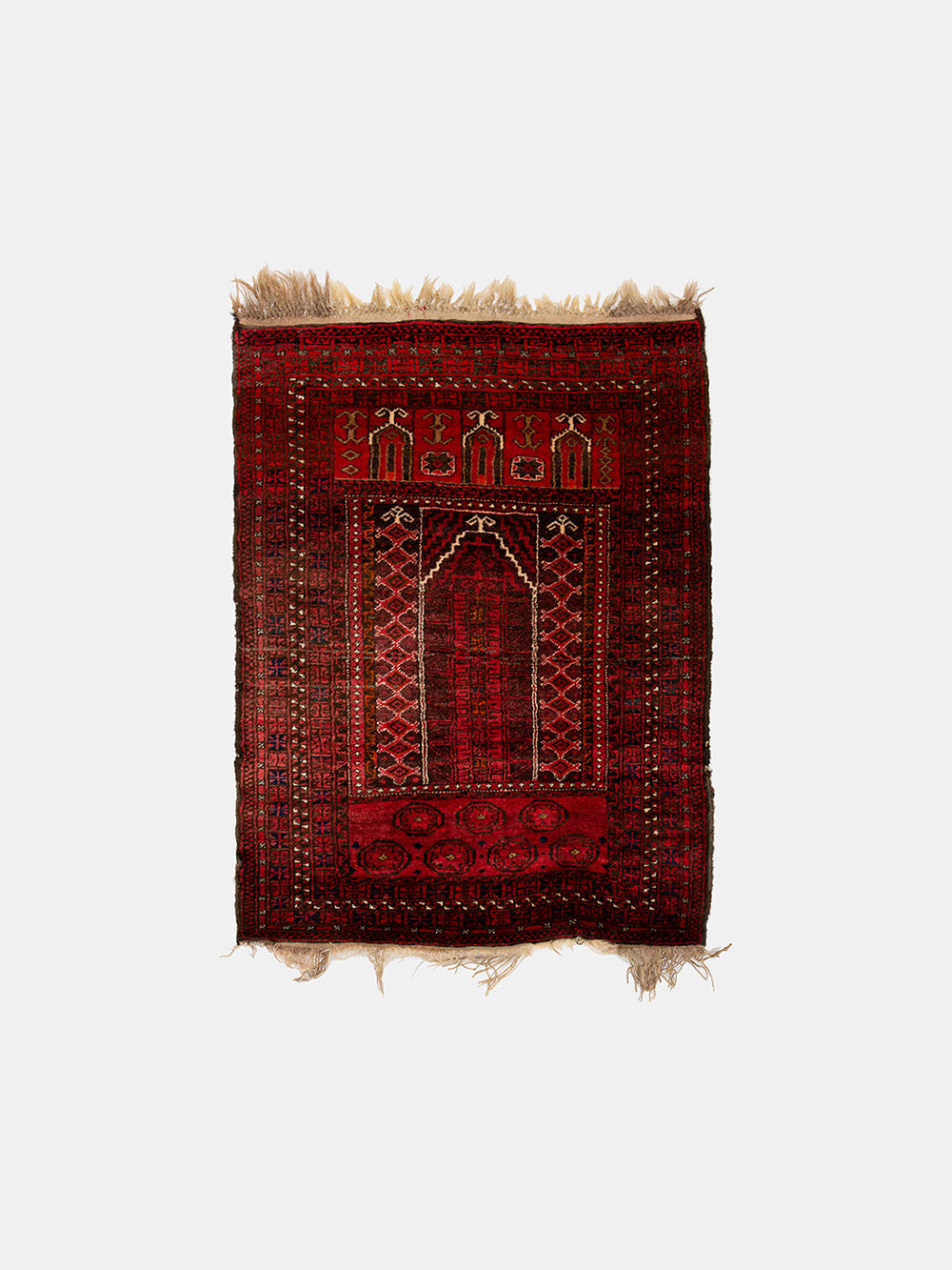 Antique Afghan Prayer Rug