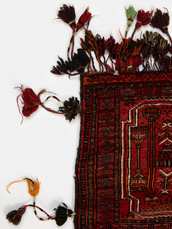 Tasseled Baluchi Persian Saddle Bag