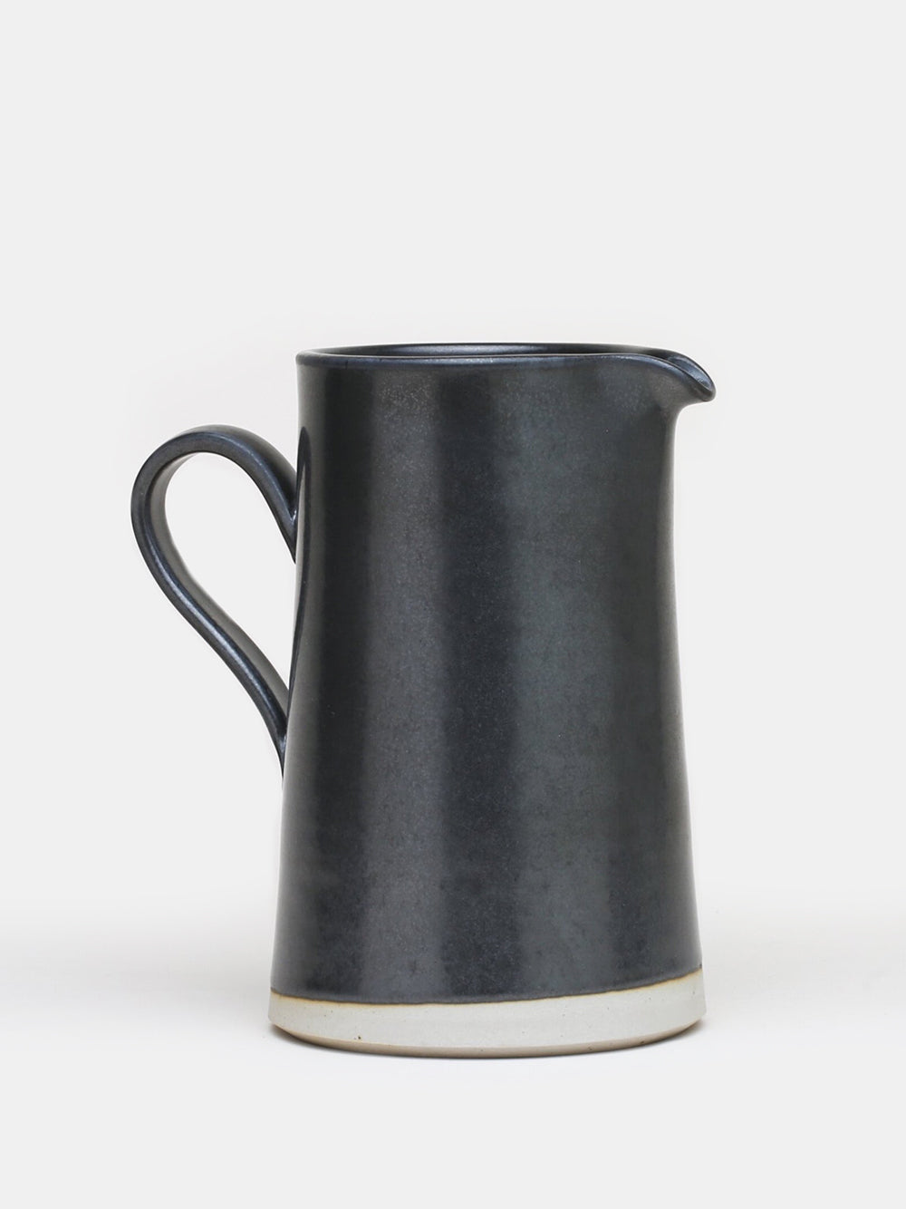 Handmdade Pottery Pitcher, Ebony Glaze