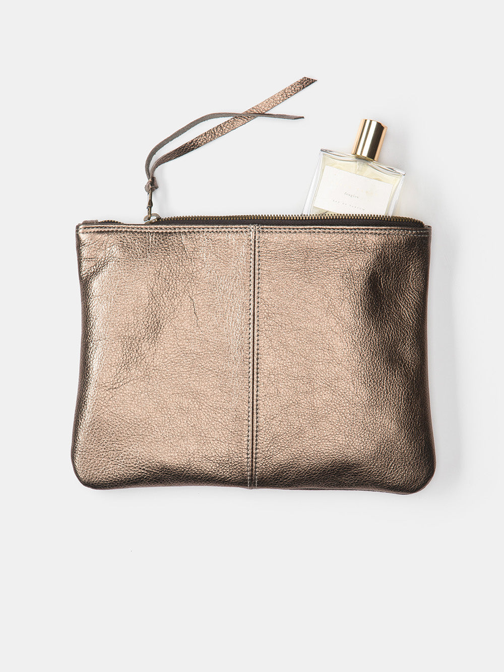Small Distressed Metallic Pouch — by elke